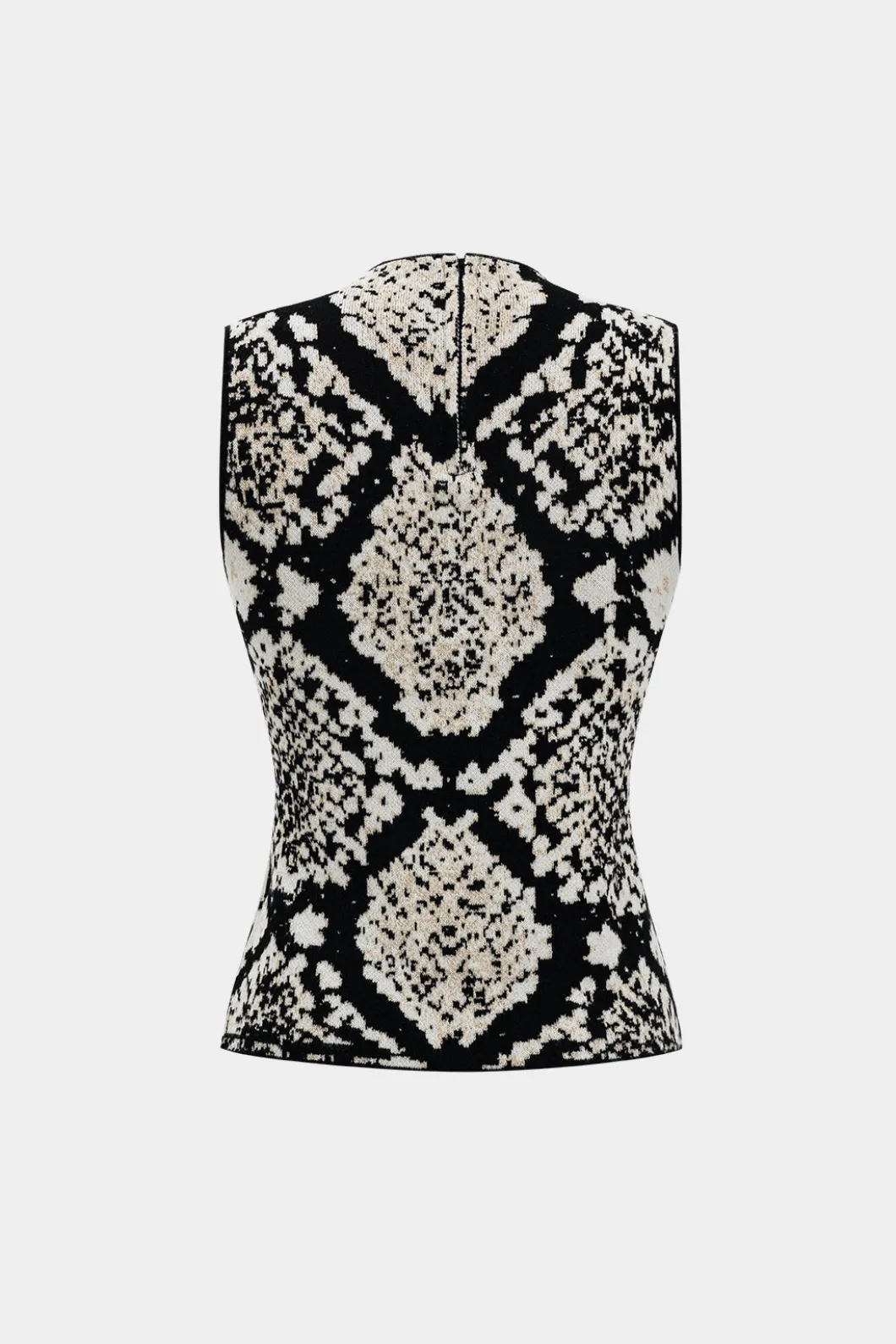 Abstract Pattern Knit Tank Top And Skirt Set>MICAS Sale