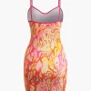 Abstract Print Cami Mini Dress>MICAS Fashion