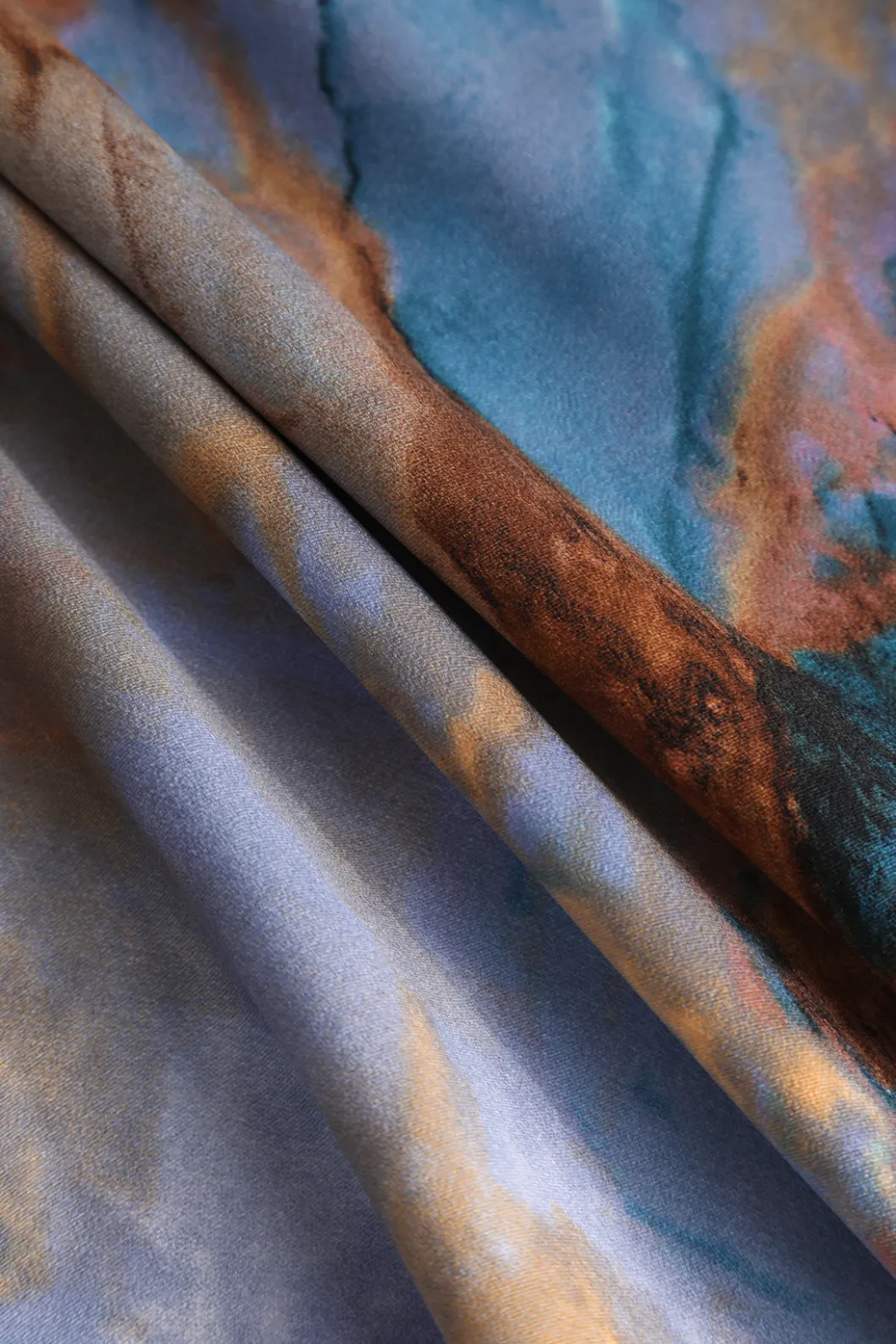 Abstract Print Fitted Midi Slip Dress>MICAS Clearance