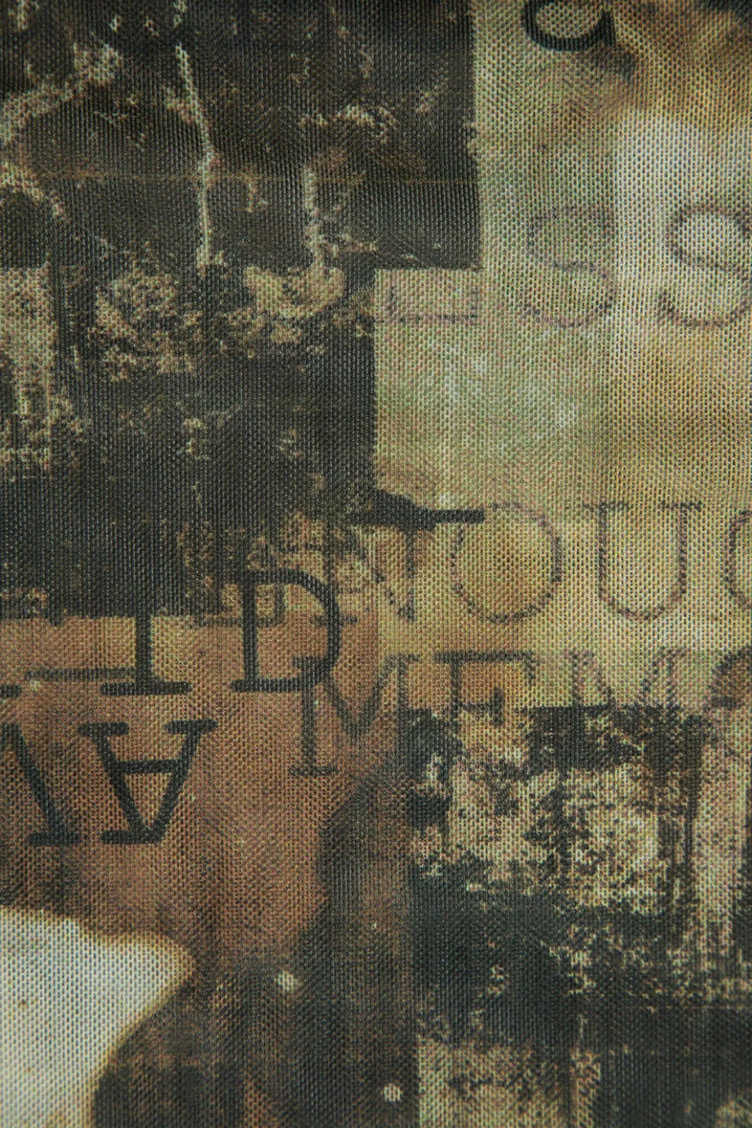 Abstract Print Mesh Tank Top>MICAS Best