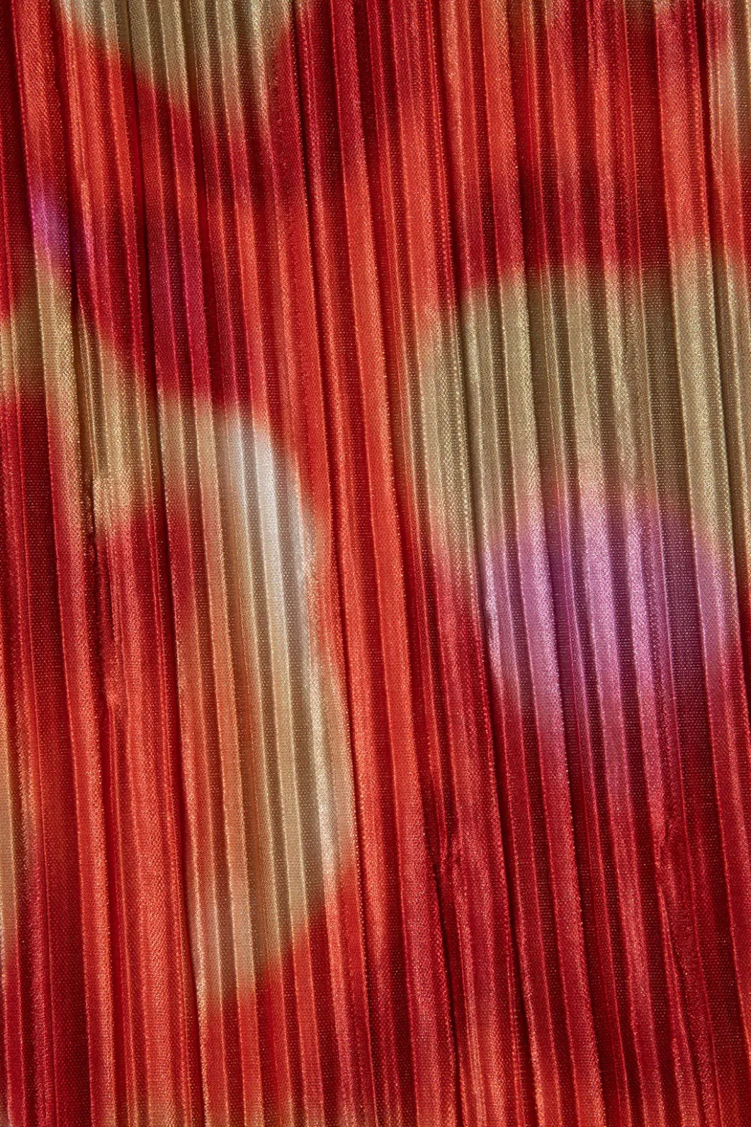 Abstract Print Plisse Strapless Maxi Dress>MICAS Discount