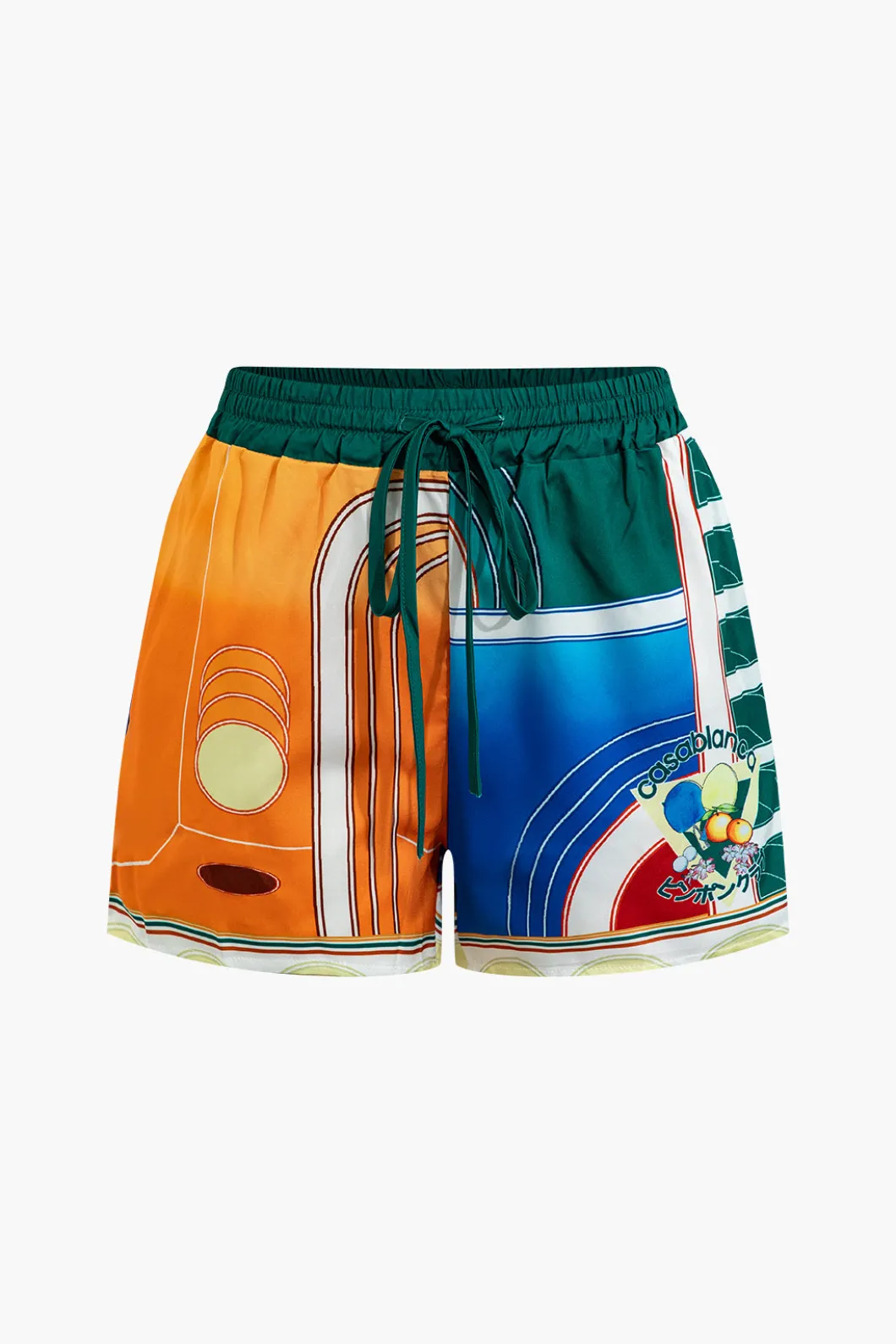 Abstract Print Shirt And Shorts Set>MICAS Fashion