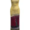 Abstract Print Sleeveless Backless Slit Maxi Dress>MICAS Best