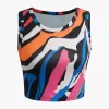 Abstract Print Tank Top And Asymmetric Skirt Set>MICAS Sale