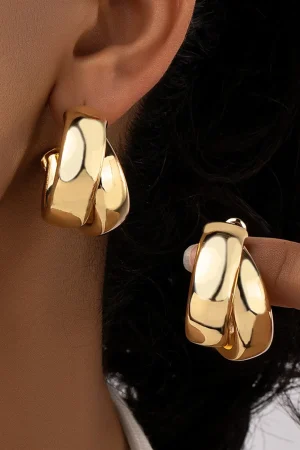 Alloy Geometric Circle Earrings>MICAS Clearance