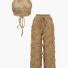 Appliques Drawstring Trouser Set>MICAS Sale
