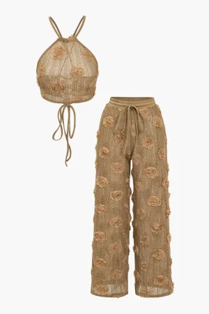 Appliques Drawstring Trouser Set>MICAS Sale
