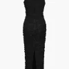 Appliques V-neck Slit Maxi Dress>MICAS Sale