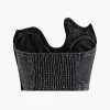 Asymmetric Denim Tube Top>MICAS Hot