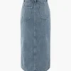Asymmetric Denim Wrap Slit Skirt>MICAS Best