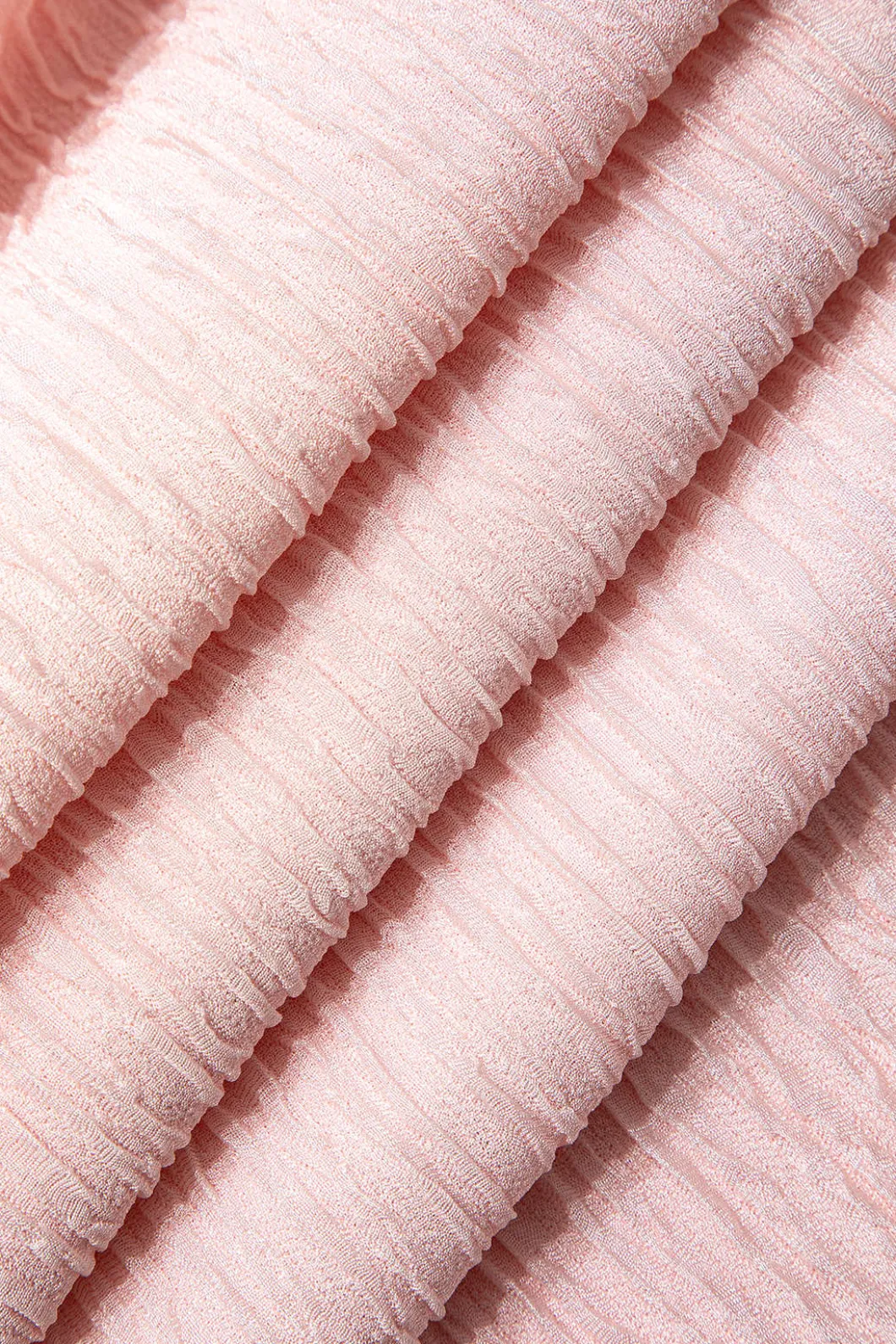 Asymmetric Texture Top and Ruched Skirt Set>MICAS Hot