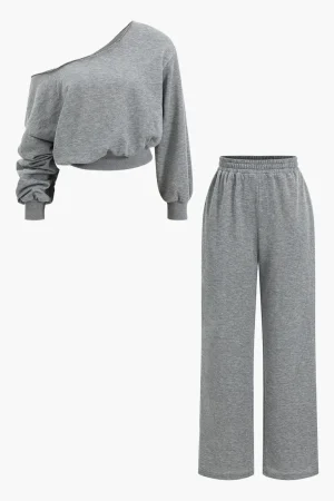 Asymmetric Top And Trouser Set>MICAS Clearance