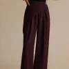 Asymmetric Wide-Leg Pants>MICAS Fashion