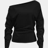 Asymmetrical Long Sleeve T-Shirt>MICAS Fashion