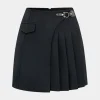 Asymmetrical Pleated High Waist Skirt>MICAS Hot