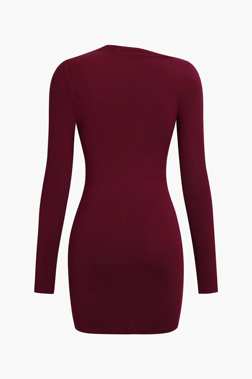 Asymmetrical Ruched Long Sleeve Mini Dress>MICAS Outlet