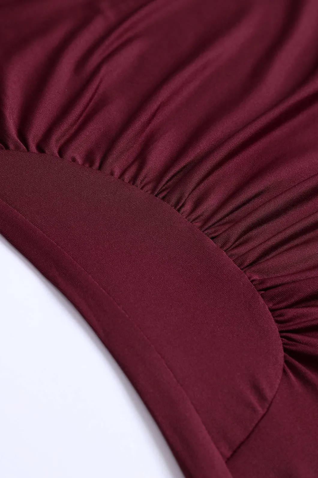 Asymmetrical Ruched Long Sleeve Mini Dress>MICAS Outlet