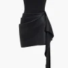 Asymmetrical Strapless Mini Dress>MICAS Online