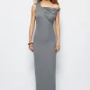 Asymmetrical Twist Maxi Dress>MICAS Discount