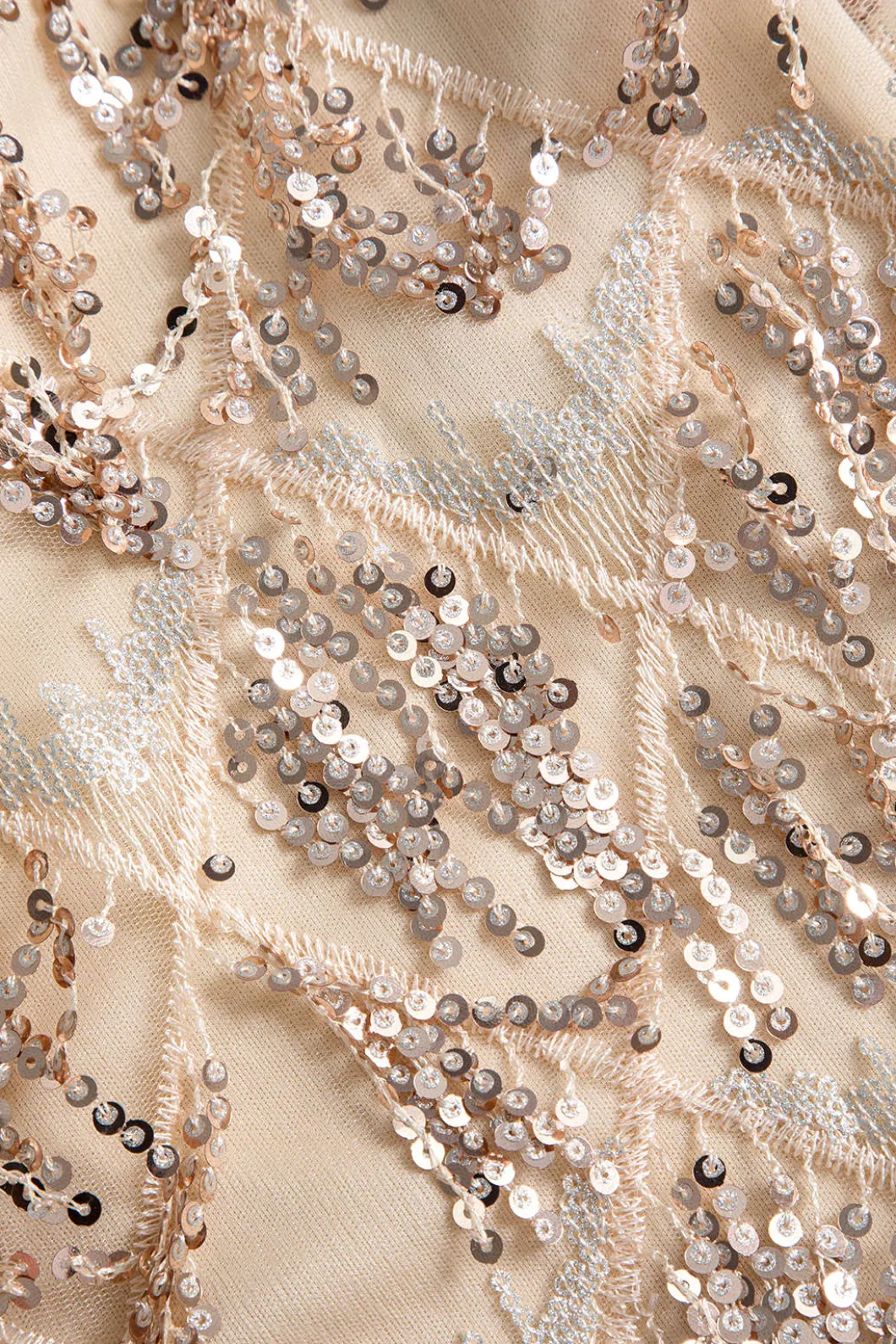 Backless Fringe Sequin Mini Dress>MICAS Best