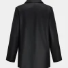 Basic Faux Leather Blazer>MICAS Outlet
