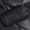 Basic Faux Leather Blazer>MICAS Outlet