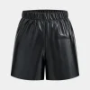 Basic Faux Leather Shorts>MICAS Clearance