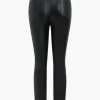Basic Faux Leather Trousers>MICAS Fashion