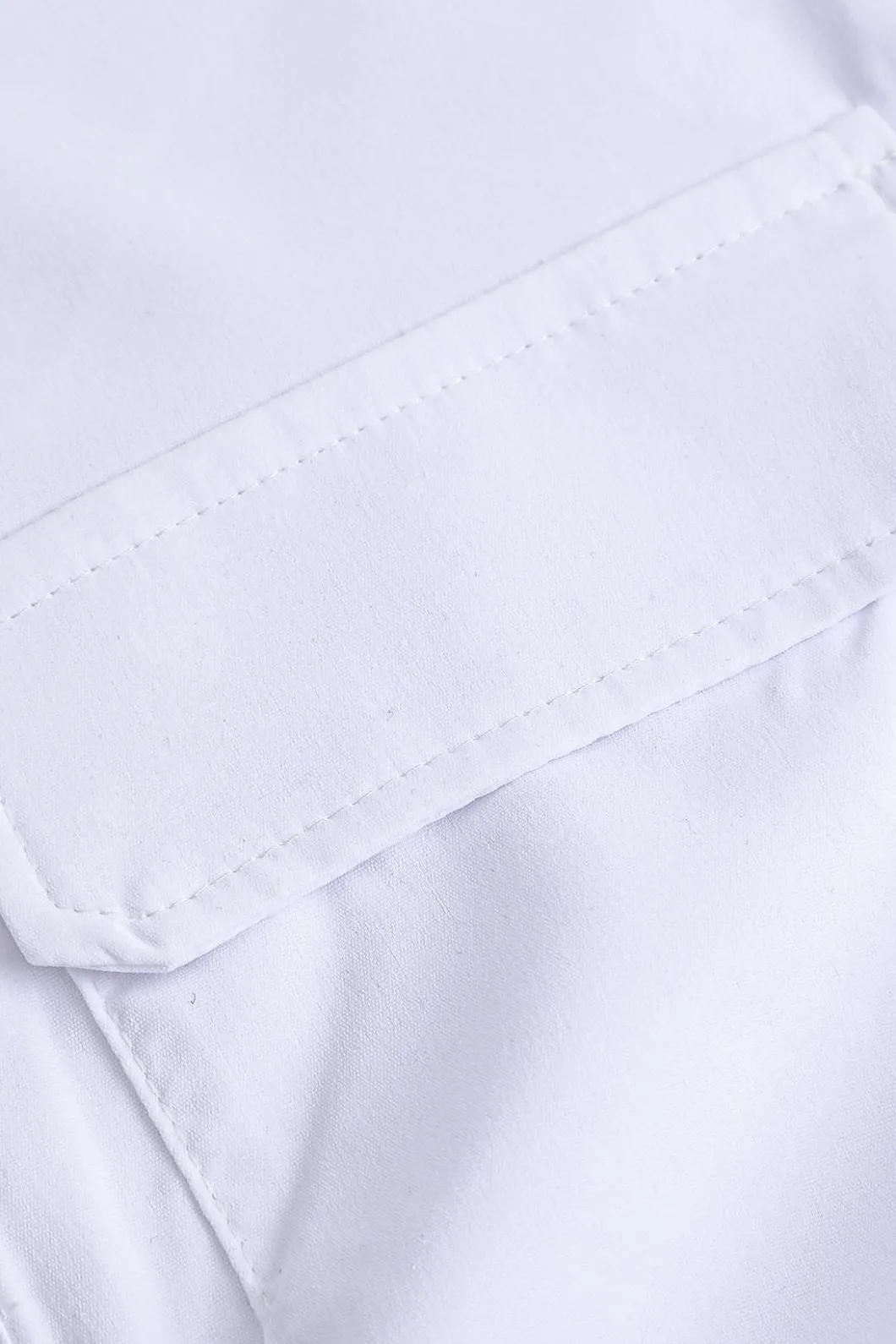 Basic Flap Pocket Twist Hem Shirt>MICAS Fashion