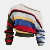 Basic Knit Color Block Long-Sleeve Top>MICAS Sale