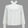 Basic Knitted Cut Out Long-Sleeve Top>MICAS Hot