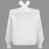 Basic Knitted Cut Out Long-Sleeve Top>MICAS Hot