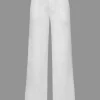Basic Linen-Blend Straight Leg Pants>MICAS Clearance