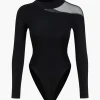 Basic Long Sleeve Solid Bodysuit>MICAS Best