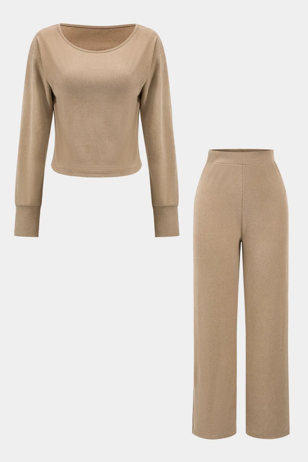 Basic Long Sleeve Top And Trousers Set>MICAS New