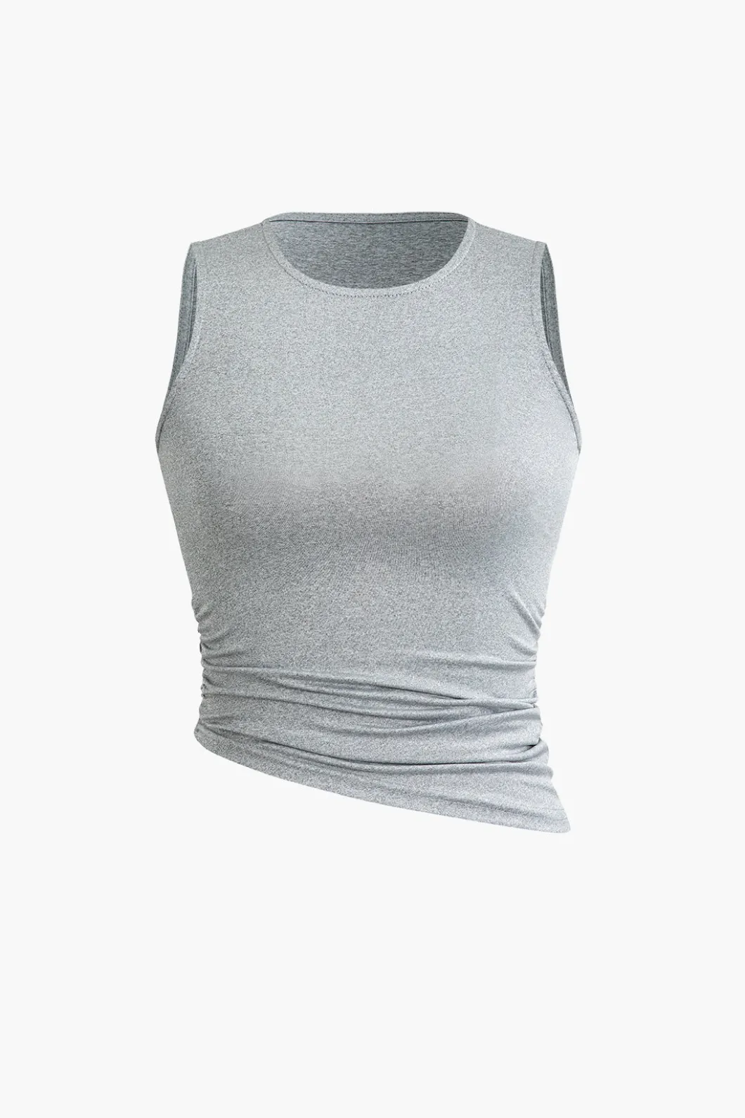 Basic Ruched Sleeveless Top And Slit Maxi Skirt Set>MICAS Outlet