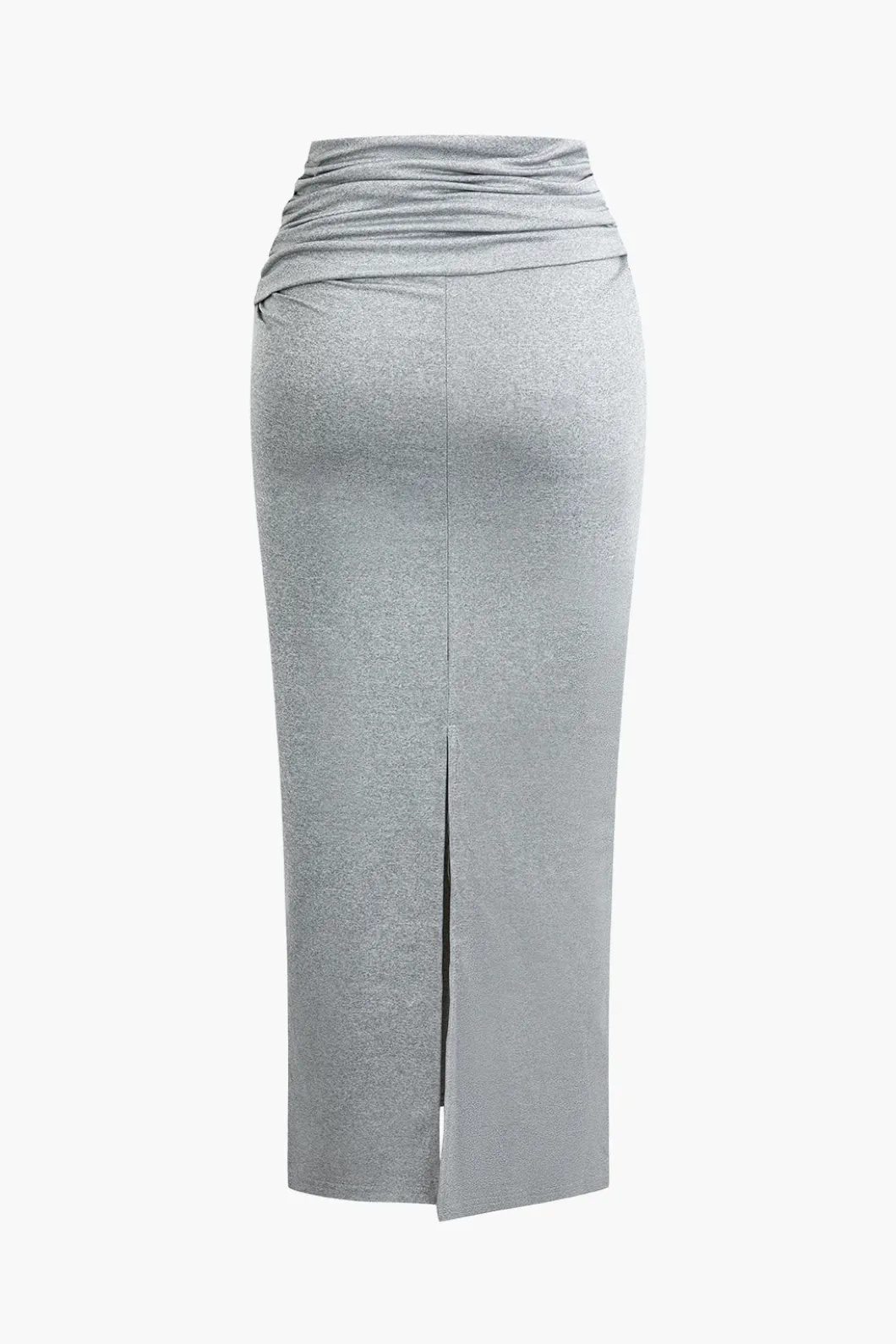 Basic Ruched Sleeveless Top And Slit Maxi Skirt Set>MICAS Outlet