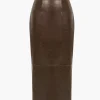 Basic Solid Faux Leather Midi Skirt>MICAS Outlet