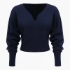 Basic Solid Knit Long-Sleeve Top>MICAS New