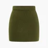 Basic Solid Knit Mini Skirt>MICAS Fashion