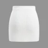 Basic Solid Knit Mini Skirt>MICAS Fashion