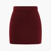 Basic Solid Knit Mini Skirt>MICAS Fashion