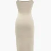 Basic Solid Mohair Slip Dress>MICAS New