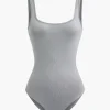 Basic Solid Tank Bodysuit>MICAS New