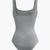 Basic Solid Tank Bodysuit>MICAS New