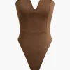 Basic V-neck Strapless Bodysuit>MICAS Outlet