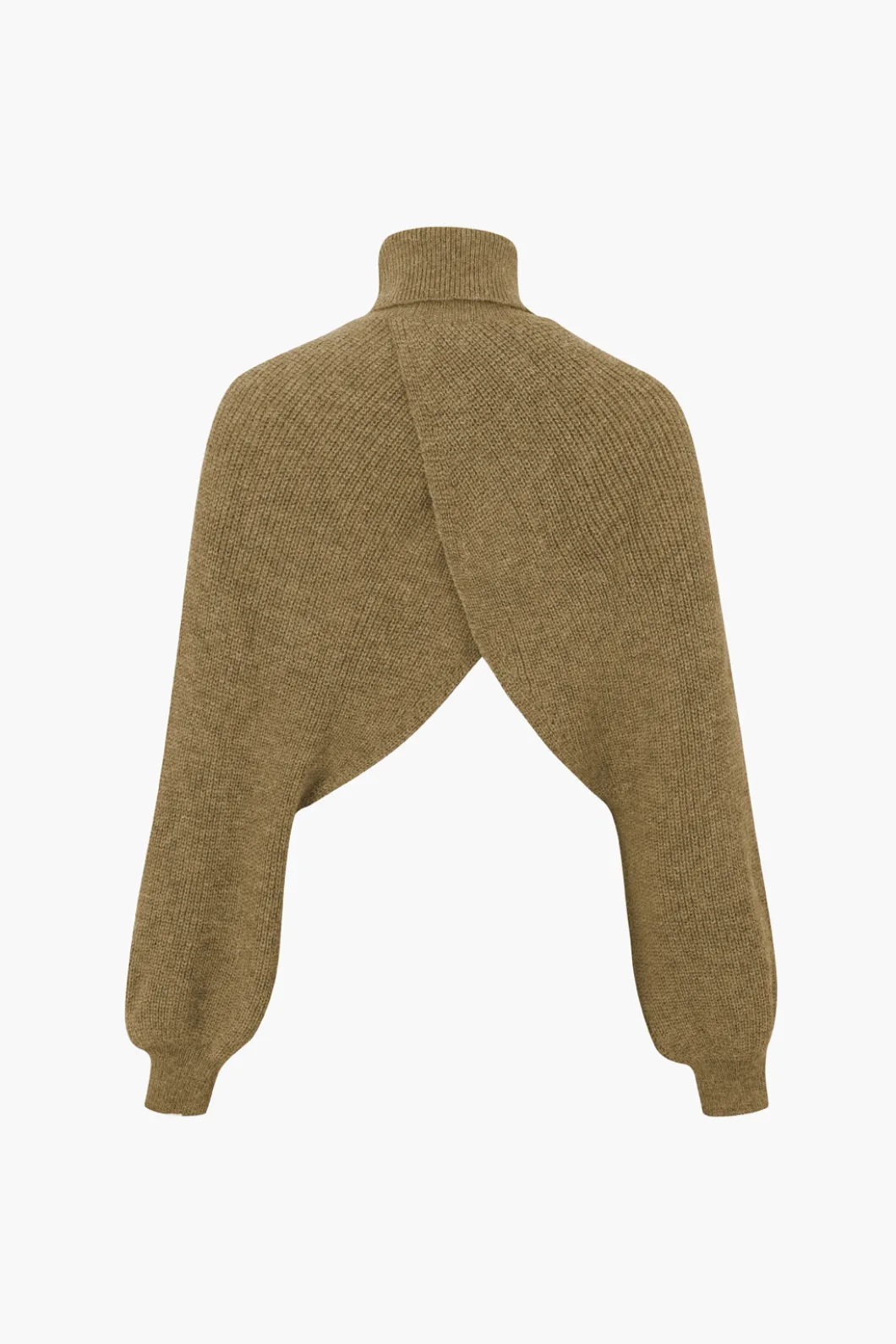 Batwing Sleeve Turtleneck Crop Sweater>MICAS Online