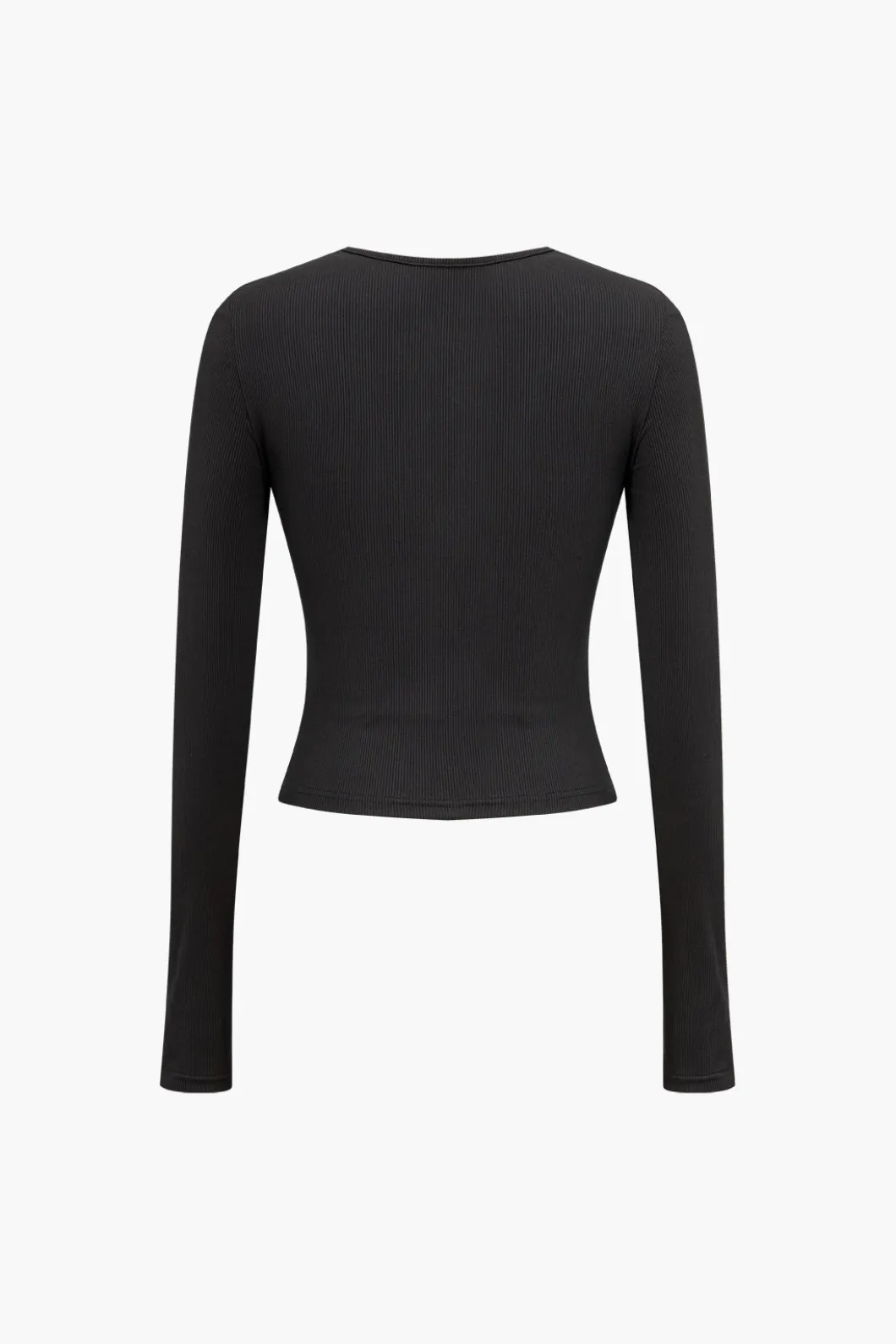 Bead Detail Cut Out Long Sleeve Top>MICAS Discount