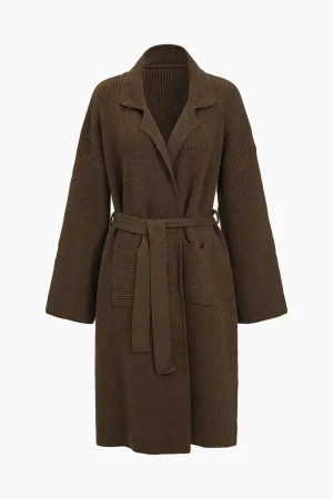 Belted Sweater Cardigan>MICAS Discount