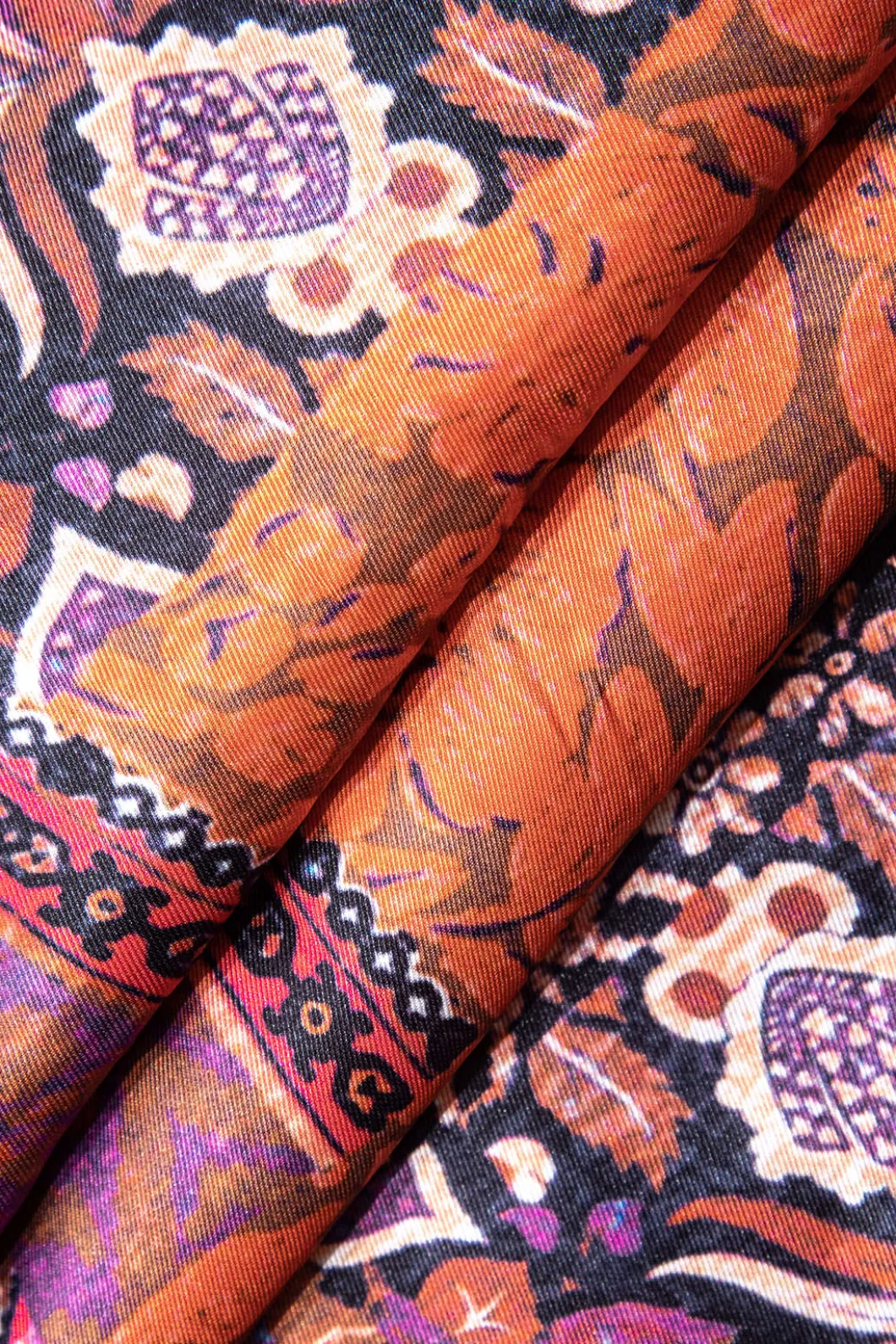 Bohemian Print Straight Leg Pants>MICAS New